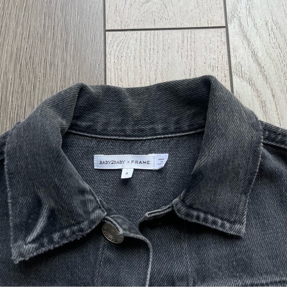 BABY2BABY x Frame Kids Black Denim Jacket - Picture 3 of 5
